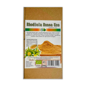Rhodiola Rosea ECO pulbere, BIO 100 gr.