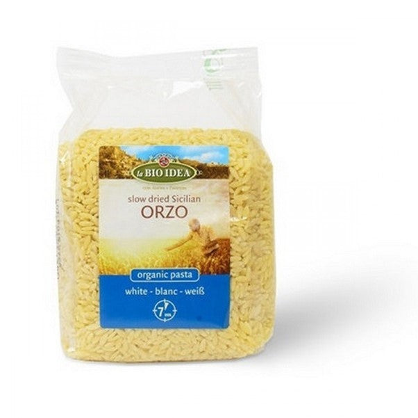Paste Risoni Orzo din grâu dur sicilian BIO LBI 400g — formă boabe de orez, pentru supe și risotto