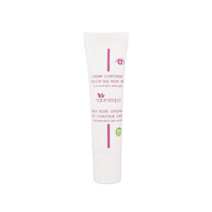 Cremă contur ochi BIO cu trandafiri și acid hialuronic 30ml — Rosa Rugosa, Rosa Muscosa, ulei baobab fair-trade, cafeină