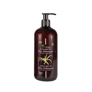 Săpun lichid BIO cu aloe arborescens 500ml — multifuncțional pentru mâini, față, corp, igienă intimă, pH 5.5, AIAB Vegan testat nichel fabricat în Italia