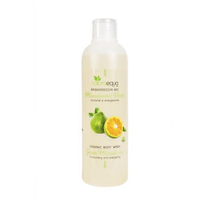 Gel de duș BIO cu mandarină verde și portocală 250ml — uleiuri esențiale citrice siciliene, busuioc Liguria, COSMOS Organic