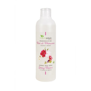 Gel de duș BIO flori de primăvară 250ml — 9 extracte botanice (tei, nalbă, busuioc Liguria, hamamelis, gălbenele, arnica, crin)