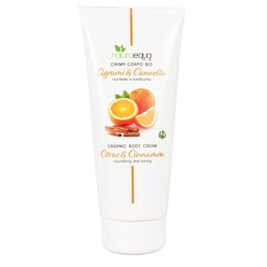 Cremă de corp BIO cu citrice și scorțișoară 200ml — unt de shea, ulei de argan fair-trade, ulei de măsline BIO
