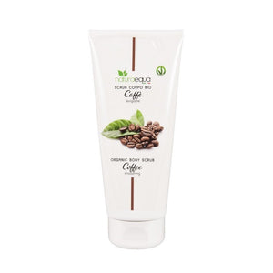 Scrub BIO cu cafea pentru corp 200ml - exfoliant natural cu pulbere cafea arabica BIO comert echitabil, ulei argan, unt shea, certificat AIAB Vegan