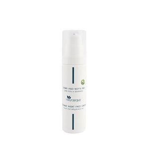 Cremă de față BIO de noapte regenerantă 50ml — ulei de măsline din Liguria, baobab fair-trade, busuioc local