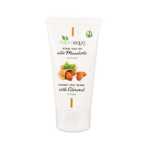 Scrub si exfoliant BIO de fata 50ml cu microparticule fine coaja migdale si alune, ulei migdale dulci, masline, busuioc Liguria, Certificat AIAB Vegan