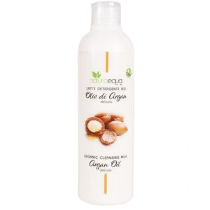 Lapte demachiant BIO cu ulei de argan și shea, 250ml — argan din comerț echitabil, unt de shea, migdale dulci, busuioc local