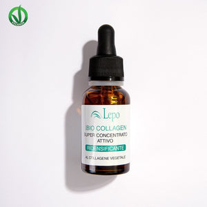 Ser cu colagen vegetal BIO pentru față 20ml — gumă acacia hidrolizată, 98% naturale, Cosmos Organic, fără parabeni, testat dermatologic