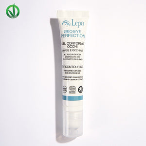 Gel BIO contur ochi anti-cearcăne cu apă de trandafiri Damasc, 15ml — quinoa, mărgărită, Chondrus crispus, COSMOS Organic