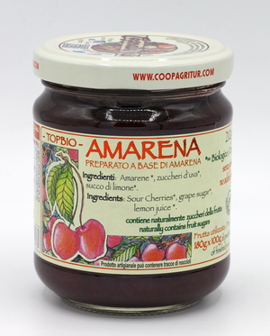 Dulceață acrișoară BIO din vișine, 210g — borcan 210g, fără conservanți, cert BIO, fabricat în Italia