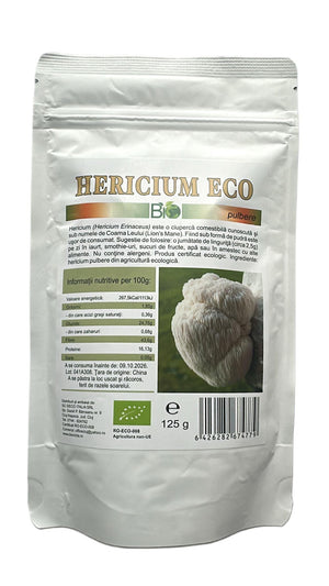 Hericium pudra (coama leului), ECO 125g