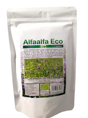 Alfaalfa, lucerna pudra, pulbere, bio eco 200g