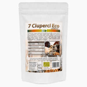 7 ciuperci medicinale BIO pudră Biovicta 100g, ambalaj sigilat