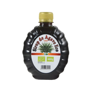 Sirop de agave RAW BIO 480g - nectar Agave tequilana neprocesat termic cu enzime pastrate, aroma caramel intensa, IG scazut, pentru smoothie raw