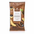 Banane în ciocolată raw BIO, 70g — pungă Foodin cu eticheta completă, snack ecologic Finlanda, Biovicta