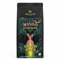 Bănuți ciocolată neagră BIO Mulate cu mango și tahini, 400g — pachet cu eticheta completă, ciocolată ecologică Mulate fără adaos de zahăr, Biovicta