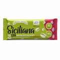 Baton raw BIO cu fistic și zmeură, Siciliana, 40g — baton ambalat cu eticheta completă, snack ecologic vegan, Biovicta