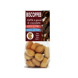Biscuiți cu cafea și picături de ciocolată, fără gluten, 200g — pungă cu eticheta completă, biscuiți BIO Italia, Biovicta