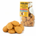 Biscuiți cu nucă de cocos fără zahăr și fără gluten, grămadă alături de pachet, biscotti al cocco italieni, Biovicta