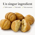 Un singur ingredient — 100% castane BIO, fără zahăr, fără conservanți