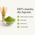 Ceai Matcha Harmony BIO solubil — 100% pudră de matcha din Japonia, fără zahăr, fără arome, BIO, Biovicta