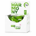 Ceai Matcha Harmony BIO solubil cu cutie deschisă și plicuri verzi monodoză individuale, 30 x 2g, gata pentru consum zilnic