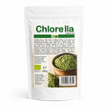 Chlorella pulbere, BIO, 500g — doypack alb opac stand-up cu eticheta completă, pudră Chlorella vulgaris, Biovicta