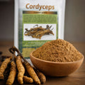 Pulbere de ciuperci Cordyceps cu corp fructifer întreg Cordyceps sinensis, 100g Biovicta