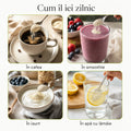 Cum iei colagenul hidrolizat zilnic — în cafea, în smoothie, în iaurt, în apă cu lămâie