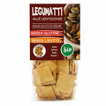 Crackers BIO din leguminoase cu linte, fără gluten, pungă cu eticheta completă și bulina bio, snack ecologic, Biovicta