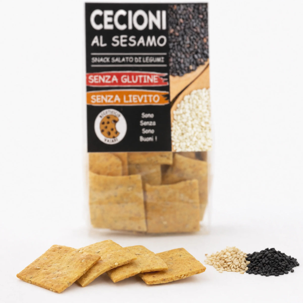 Crackers BIO din leguminoase cu susan, fără gluten | Biovicta