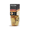 Crackers BIO din leguminoase cu susan, fără gluten — pungă cu eticheta completă, snack ecologic Italia, Biovicta