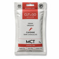 Ciocolată Cut&go BIO neagră, MCT și cayenne, Mulate, fără zahăr, 50g — cutie ciocolată Mulaté cu eticheta completă, piper cayenne, Biovicta