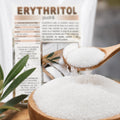 Pulbere cristalină de erythritol în lingură, îndulcitor 500g Biovicta