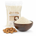 Făină de migdale decojite 500g, prezentare lifestyle cu pulbere fină, Biovicta