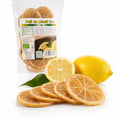 Felii de lămâi BIO 150g, prezentare lifestyle pentru ceaiuri și deserturi, Biovicta