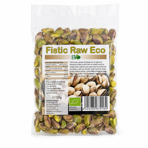 Fistic crud RAW BIO 125g, pachet sigilat, certificare ecologică RO-ECO-008, Biovicta