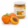 Gem de caise BIO 210g cu caise proaspete întregi și jumătate de caisă cu sâmbure alături de borcan, 100% fruct, Biovicta