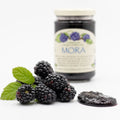 Gem artizanal din mure BIO, 330g — mure naturale și gem, prezentare lifestyle, Biovicta