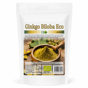 Ginkgo biloba pulbere BIO 200g, pachet, Biovicta