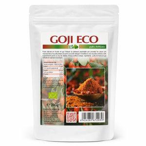 Goji pudra BIO liofilizata 200g, pachet, Biovicta