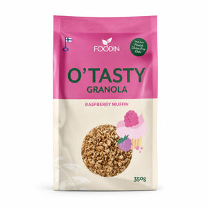 Granola cu zmeură din ovăz fără gluten 350g, pachet, Biovicta