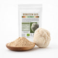Hericium (coama leului) pudră BIO 125g, prezentare lifestyle cu pulbere fină, Biovicta