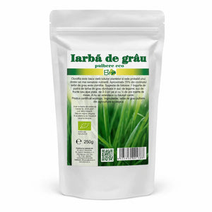 Iarba de grau pudra BIO UE 250g, pachet, Biovicta