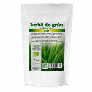 Iarba grau pulbere BIO UE 125g, pachet, Biovicta