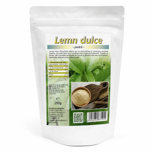 Lemn dulce pulbere (pudra) 250g, pachet, Biovicta
