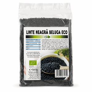 Linte neagra Beluga BIO 500g, pachet, Biovicta