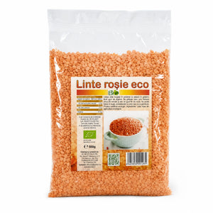 Linte rosie BIO 500g, pachet, Biovicta