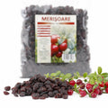 Merișoare deshidratate îndulcite cu suc de mere 500g — merișoare uscate și fructe merișor proaspete, prezentare lifestyle, Biovicta