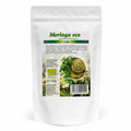Moringa Pudră BIO 200g — doypack alb opac stand-up cu eticheta completă, superaliment Moringa oleifera, Biovicta